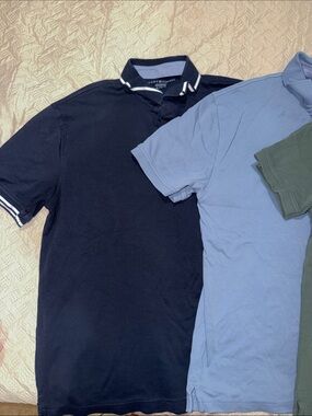 Tommy Hilfiger Men's Navy, Light Blue & Olive Polo Shirt Set